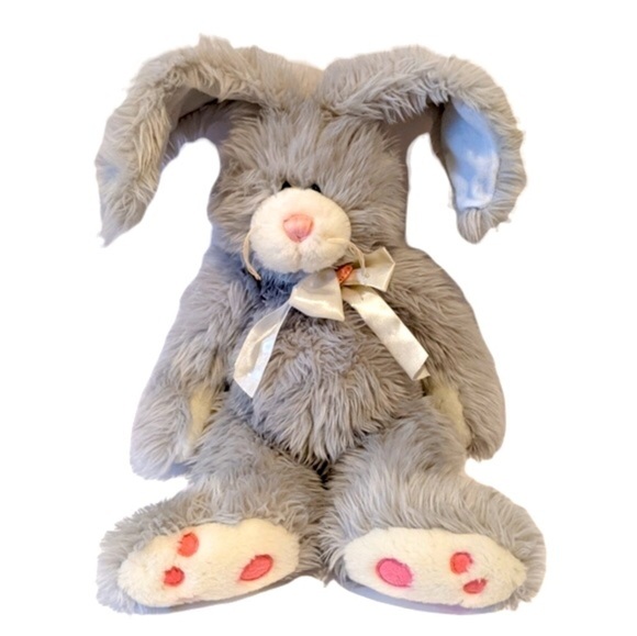 GANZ Rosa grey bunny rabbit plush 15” - Picture 1 of 6
